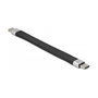 DeLOCK Cable de cinta plana USB 2.0 FPC USB Type-C a USB Type-C 13 cm PD 5 A E-Marker Negro