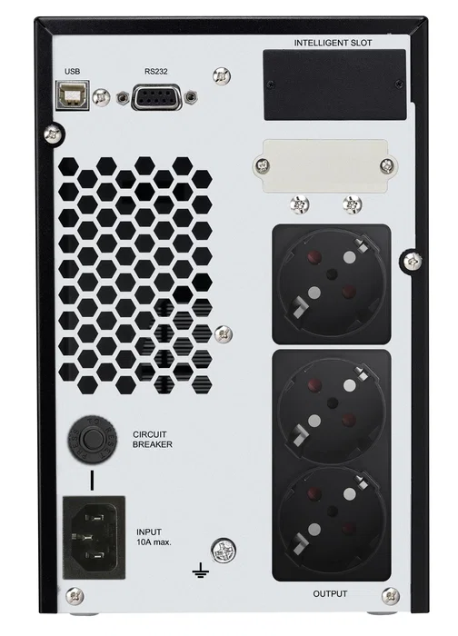 Phasak PH 8030 SAI Online UPS Doble Conversión 3kVA 2700W con Pantalla LCD, 3 Salidas AC, Modo ECO, Compatible con Generador - Factor de Potencia 0.9