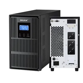 Phasak PH 8030 SAI Online UPS Doble Conversión 3kVA 2700W con Pantalla LCD, 3 Salidas AC, Modo ECO, Compatible con Generador - Factor de Potencia 0.9