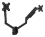 Tooq Soporte de Pared para 2 Monitores LP1434TNR-B Giratorio Inclinable Rotatorio Negro hasta 10kg por Brazo Ajustable VESA 75x75/100x100