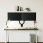 Tooq LP1434TNR-B Soporte para 2 Monitores de 13-34 Pulgadas, Blanco