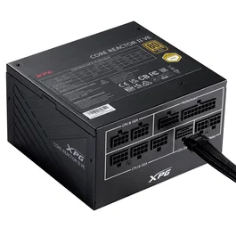 XPG Core Reactor II VE Fuente de Alimentación 750W 80 Plus Gold ATX 3.1, Certificación 80 Plus Gold, Totalmente Modular, Ventilador de 120 mm FDB, Negro