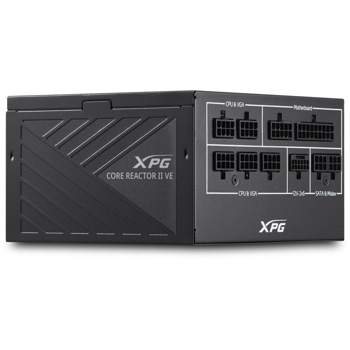 XPG CORE REACTOR II VE 750W 80 PLUS Gold Totalmente Modular ATX 3.1 Negro XPG CORE REACTOR II VE 750W 80 PLUS Gold Totalmente Modular ATX 3.1 Negro