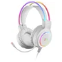 Mars Gaming Auriculares Gaming MHRGBW con Iluminación RGB 360°, Micrófono, Ultra-Bass 3D, Alámbrico, USB y Jack 3.5mm, Color Blanco