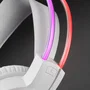 Mars Gaming Auriculares Gaming MHRGBW con Iluminación RGB 360°, Micrófono, Ultra-Bass 3D, Alámbrico, USB y Jack 3.5mm, Color Blanco