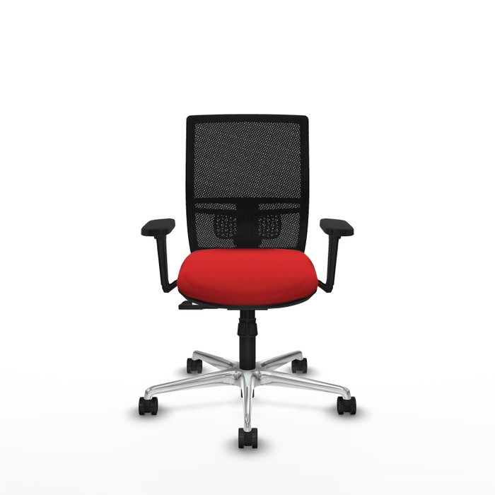 PIQUERAS Y CRESPO Silla de oficina Yunquera Rojo/Negro con mecanismo Sincro PIQUERAS Y CRESPO Silla de oficina Yunquera Rojo/Negro con mecanismo Sincro