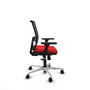PIQUERAS Y CRESPO Silla de oficina Yunquera Rojo/Negro con mecanismo Sincro