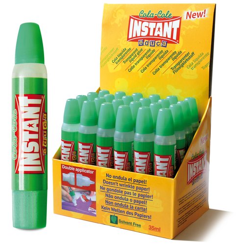 Cola Transparente Instant Doble Aplicador Cola-Cole 35Ml (Set de 24) Cola Transparente Instant Doble Aplicador Cola-Cole 35Ml (Set de 24)