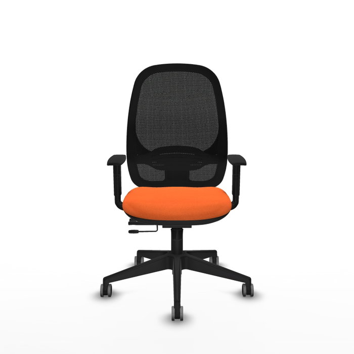 PIQUERAS Y CRESPO Silla de oficina Cilanco Naranja y Negro PIQUERAS Y CRESPO Silla de oficina Cilanco Naranja y Negro