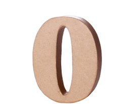 Innspiro Número 0 de papel maché de 10 cm