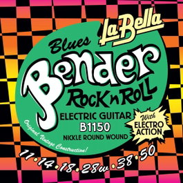 Juego de Cuerdas para Guitarra Eléctrica La Bella Blues Bender 11/50