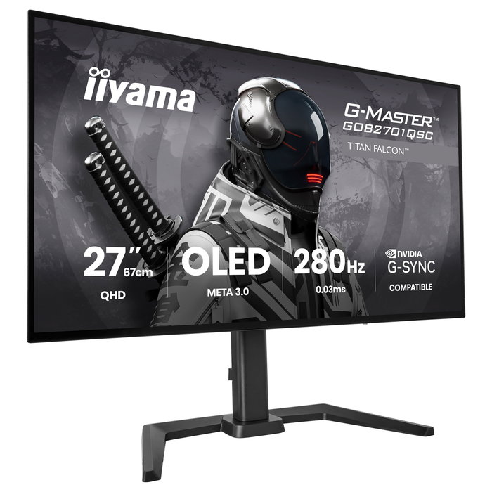 iiyama G-Master GOB2701QSC-B1 Titan Falcon 27 pulgadas OLED WQHD 280Hz iiyama G-Master GOB2701QSC-B1 Titan Falcon 27 pulgadas OLED WQHD 280Hz