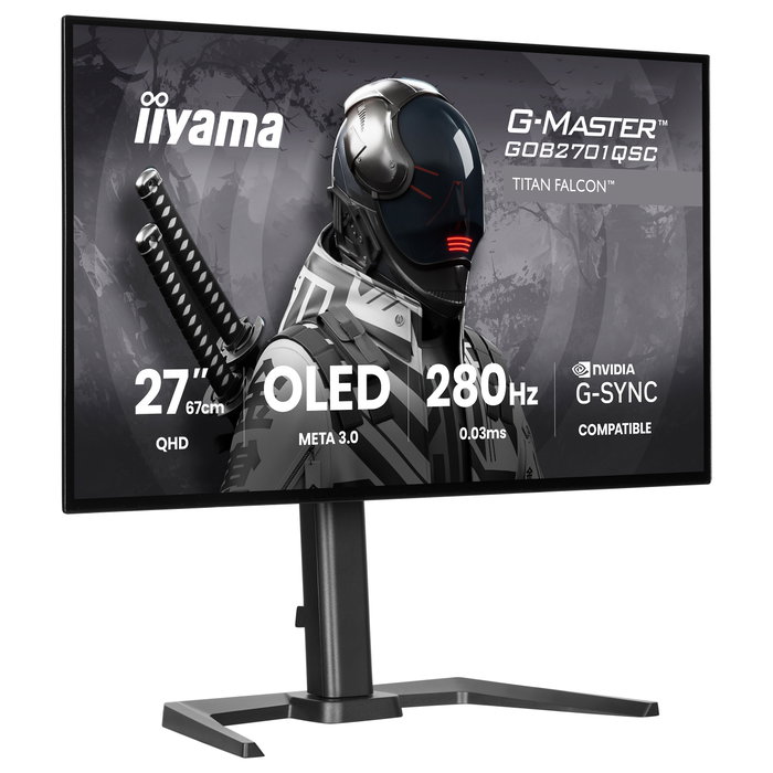 iiyama G-Master GOB2701QSC-B1 Titan Falcon 27 pulgadas OLED WQHD 280Hz iiyama G-Master GOB2701QSC-B1 Titan Falcon 27 pulgadas OLED WQHD 280Hz
