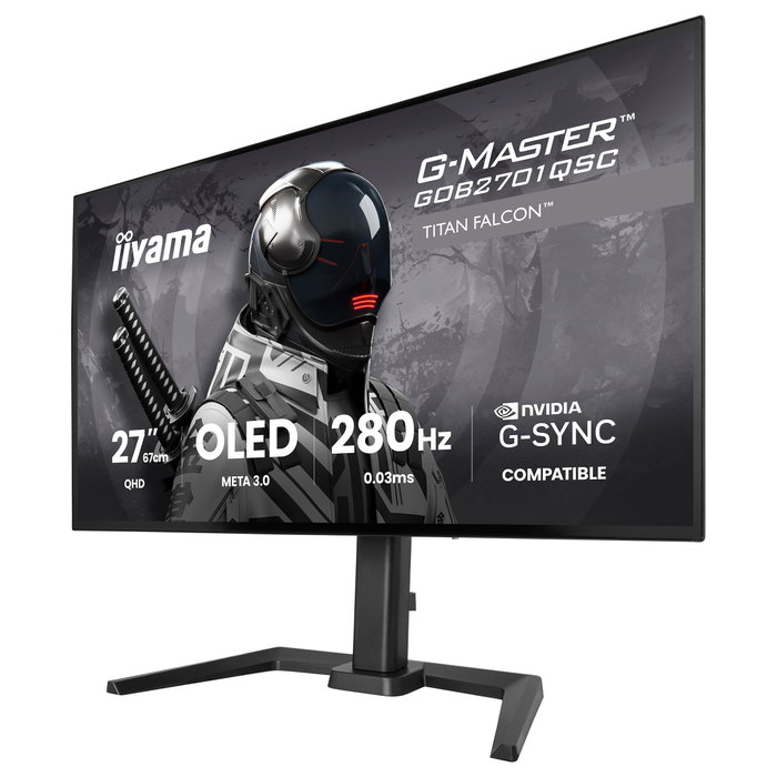 iiyama G-Master GOB2701QSC-B1 Titan Falcon 27 pulgadas OLED WQHD 280Hz iiyama G-Master GOB2701QSC-B1 Titan Falcon 27 pulgadas OLED WQHD 280Hz