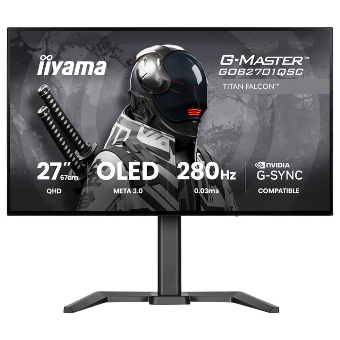 iiyama G-Master GOB2701QSC-B1 Titan Falcon 27 pulgadas OLED WQHD 280Hz iiyama G-Master GOB2701QSC-B1 Titan Falcon 27 pulgadas OLED WQHD 280Hz