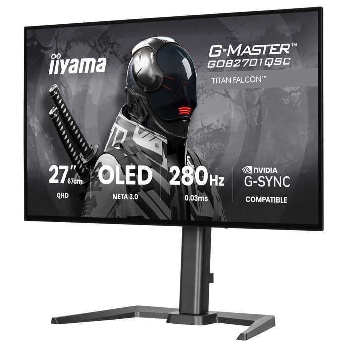 iiyama G-Master GOB2701QSC-B1 Titan Falcon 27 pulgadas OLED WQHD 280Hz iiyama G-Master GOB2701QSC-B1 Titan Falcon 27 pulgadas OLED WQHD 280Hz