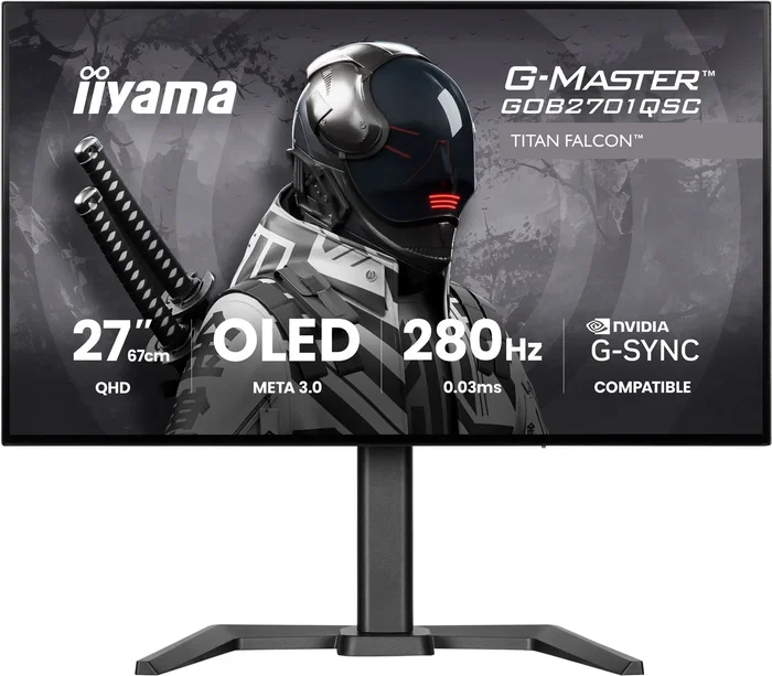 iiyama G-Master GOB2701QSC-B1 Titan Falcon 27 pulgadas OLED WQHD 280Hz iiyama G-Master GOB2701QSC-B1 Titan Falcon 27 pulgadas OLED WQHD 280Hz