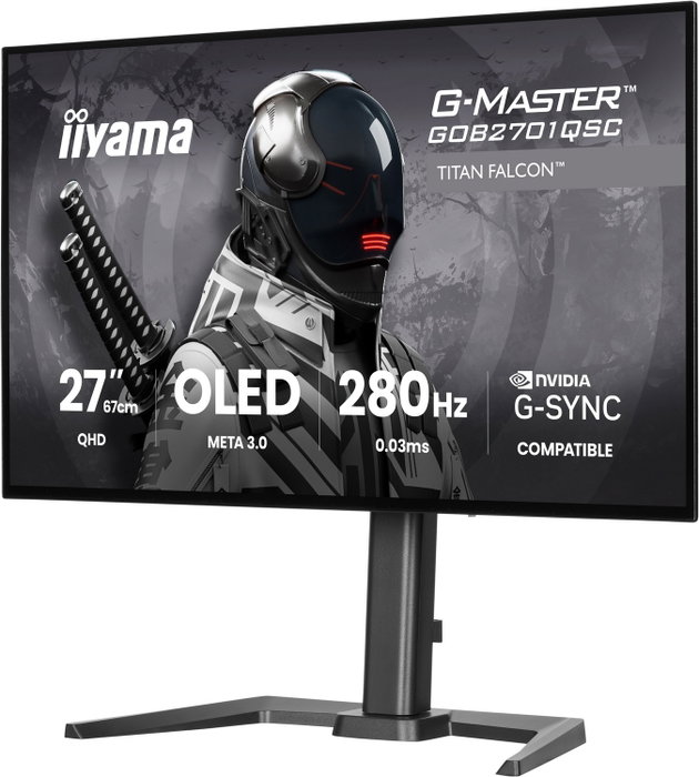 iiyama G-Master GOB2701QSC-B1 Titan Falcon 27 pulgadas OLED WQHD 280Hz iiyama G-Master GOB2701QSC-B1 Titan Falcon 27 pulgadas OLED WQHD 280Hz