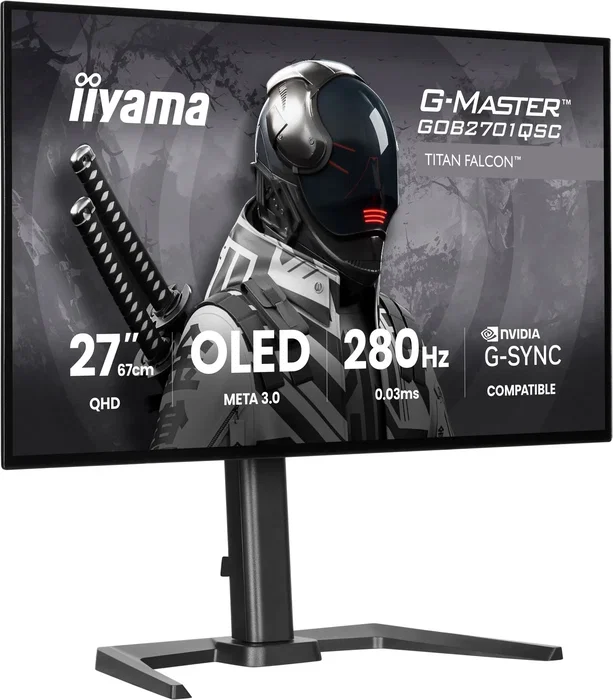 iiyama G-Master GOB2701QSC-B1 Titan Falcon 27 pulgadas OLED WQHD 280Hz iiyama G-Master GOB2701QSC-B1 Titan Falcon 27 pulgadas OLED WQHD 280Hz