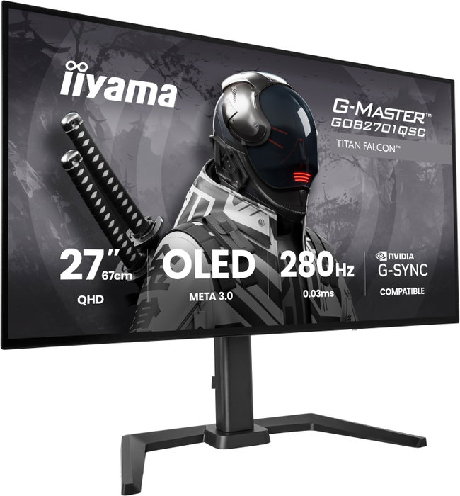 iiyama G-Master GOB2701QSC-B1 Monitor OLED 27 pulgadas 2560x1440 280Hz iiyama G-Master GOB2701QSC-B1 Monitor OLED 27 pulgadas 2560x1440 280Hz