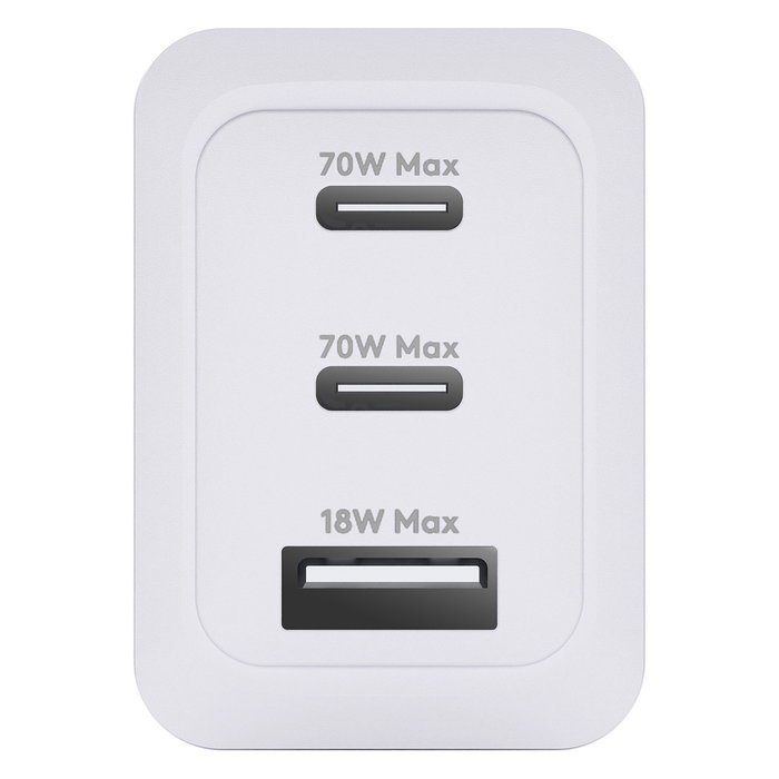 dbramante 1928 BulkITEUW Charger 70W con 2 USB-C y 1 USB-A Blanco