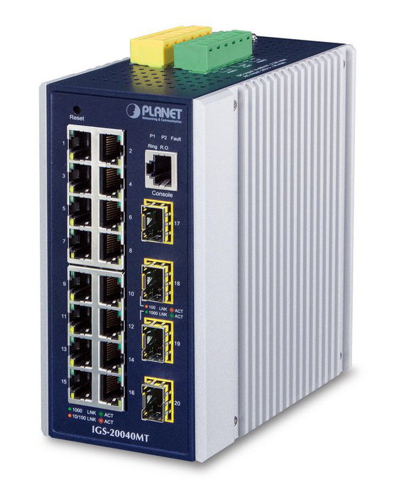 Planet IGS-20040MT Switch Gestionado L2+ de 16 Puertos Gigabit y 4 SFP Planet IGS-20040MT Switch Gestionado L2+ de 16 Puertos Gigabit y 4 SFP