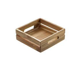 Leone Caja Buffet 20x20x7 cm Madera de Acacia