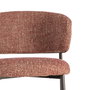 Silla Jaspeado Rojo Tejido-Metal 57 X 60 X 81 cm (Set de 2)