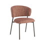 Silla Jaspeado Rojo Tejido-Metal 57 X 60 X 81 cm (Set de 2)