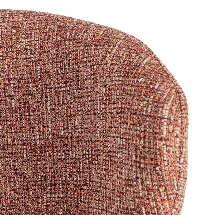 Silla Jaspeado Rojo Tejido-Metal 57 X 60 X 81 cm (Set de 2)