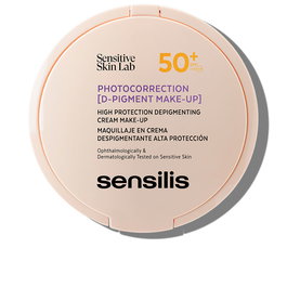 Sensilis Photocorrection D-Pigment Make-Up #01 - Maquillaje en Crema Corrector SPF50+ Protector Solar Facial - 10 gr