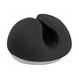 DeLOCK Set de 10 mini soportes para cables autoadhesivos negro