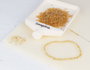 Innspiro Rocalla de vidrio redonda aurora boreale oro viejo 2,3mm 120gr Bote