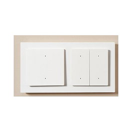 Aqara Interruptor de Luz Inteligente H2, Inalámbrico Bluetooth/Wi-Fi, 1 Canal 2 Botones, Blanco, para Hogar y Domótica