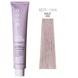 Creative, Sin SLS/SLES, Tinte permanente para el cabello, 12.7112VA Violet Ash, 100 ml