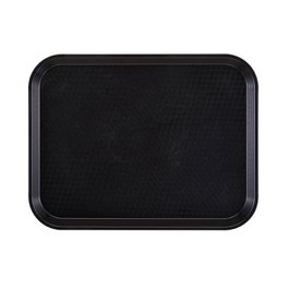 CAMBRO Bandeja Fast Food Perfil Alto 36 x 46 cm Negro