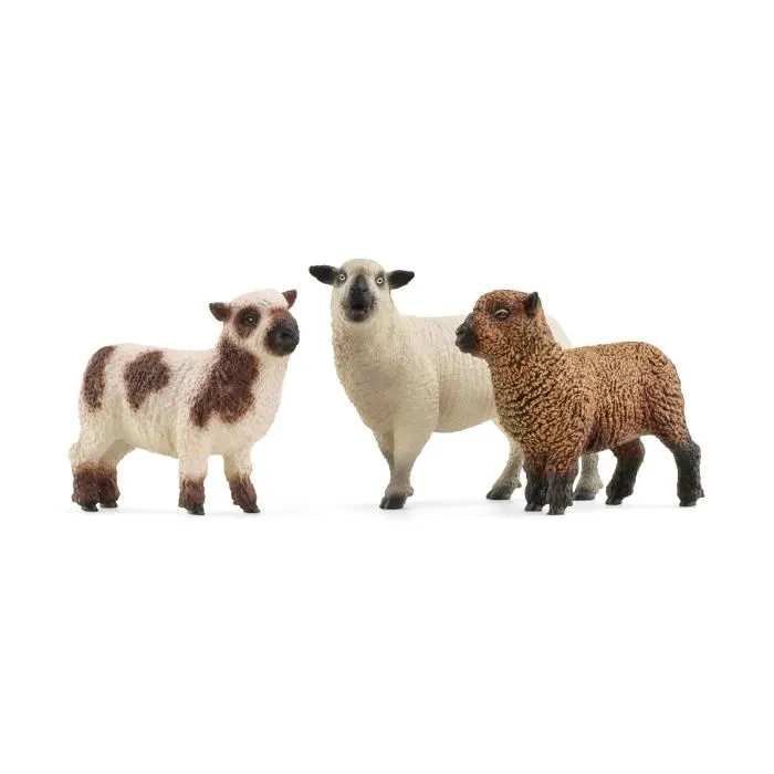 Schleich 42660 Figura Trío de Ovejas Farm World, Para Niños a Partir de 3 Años, 5 x 19 x 11 cm Schleich 42660 Figura Trío de Ovejas Farm World, Para Niños a Partir de 3 Años, 5 x 19 x 11 cm