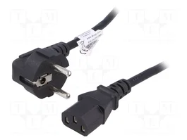 Akyga AK-PC-06A Cable de Alimentación CEE 7/7 a IEC C13, 3 m