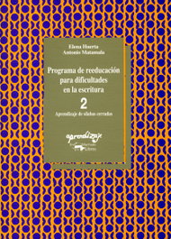VISOR EDITORIAL, Programa de reeducación para dificultades de la escritura. Cuaderno 2. Aprendiza