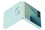 Samsung Funda Ring Case Silicone con Anillo para Galaxy Z Flip7, Color Menta Light Cyan, Modelo Compatible Flip7 - Protección para Cámara