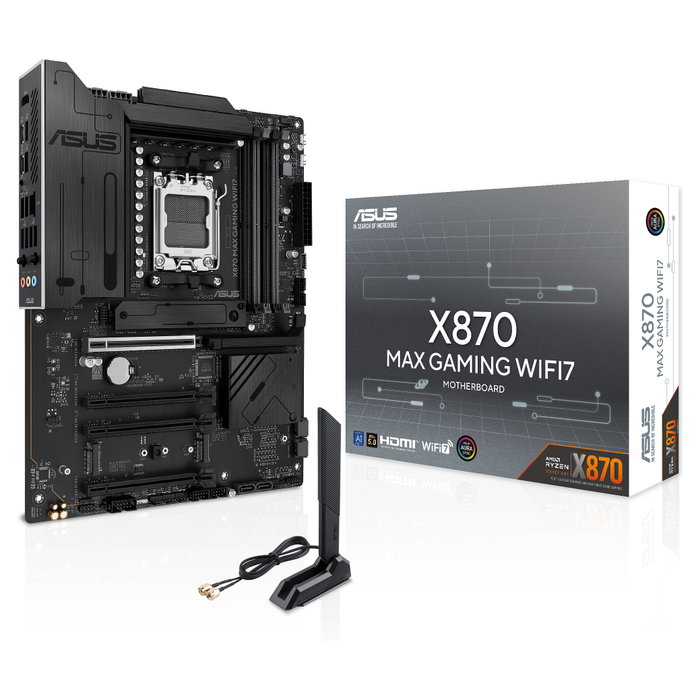 Asus X870 MAX GAMING WIFI7 Placa Base, AMD AM5, DDR5, ATX Asus X870 MAX GAMING WIFI7 Placa Base, AMD AM5, DDR5, ATX