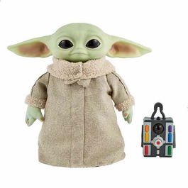 Mattel Star Wars GWD87 Peluche Baby Yoda El Niño con Movimiento y Sonido 28cm