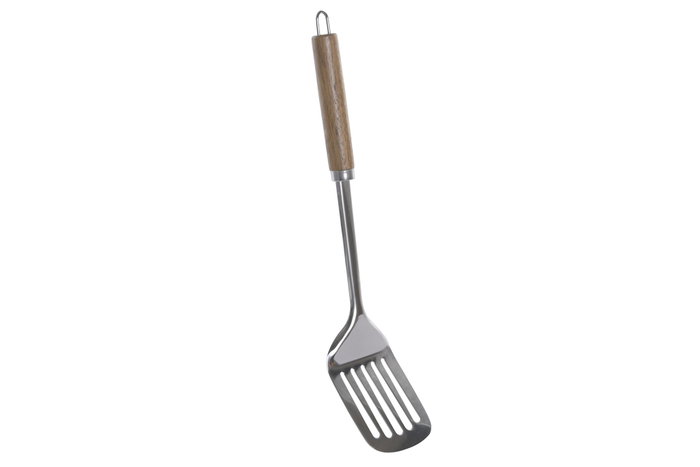 DKD Home Decor Espátula de Acacia y Acero Inoxidable INOX ACACIA 26 Natural