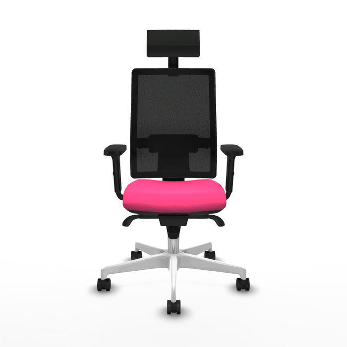 PIQUERAS Y CRESPO Silla de oficina Horna Rosa y Negro