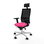 PIQUERAS Y CRESPO Silla de oficina Horna Rosa y Negro