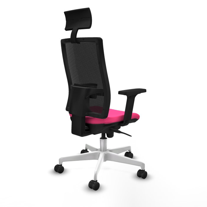 PIQUERAS Y CRESPO Silla de oficina Horna Rosa y Negro