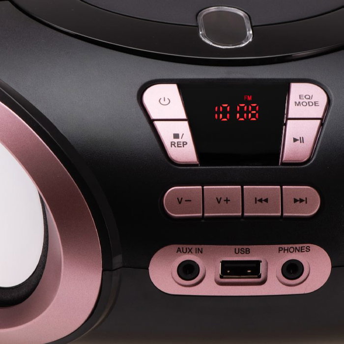 ADLER Radio CD con USB y Aux In de 4.5W