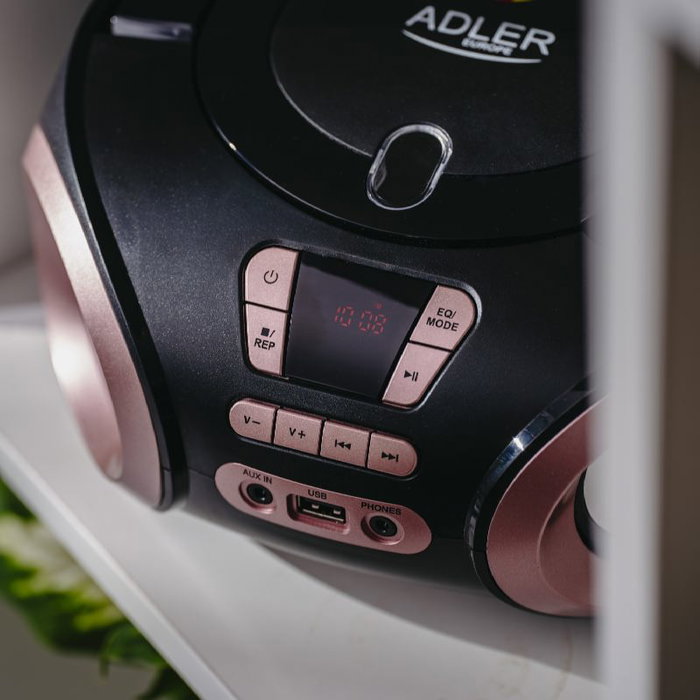 ADLER Radio CD con USB y Aux In de 4.5W