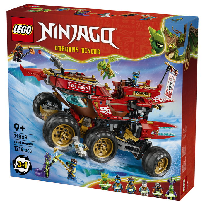 LEGO NINJAGO Bounty Terrestre 71869, Juego de construcción 3 en 1 LEGO NINJAGO Bounty Terrestre 71869, Juego de construcción 3 en 1
