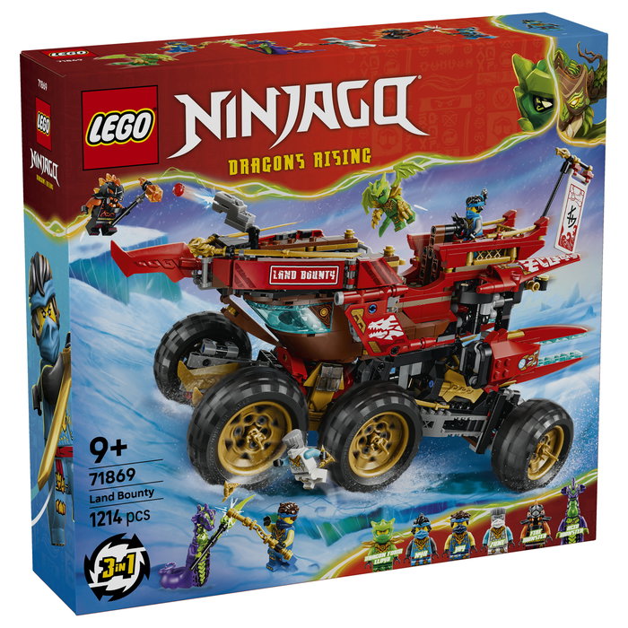 LEGO NINJAGO Bounty Terrestre 71869, Juego de construcción 3 en 1 LEGO NINJAGO Bounty Terrestre 71869, Juego de construcción 3 en 1